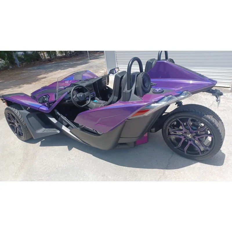 Gloss Metallic Rainbow Laser Dark Purple Car Vinyl Wrap