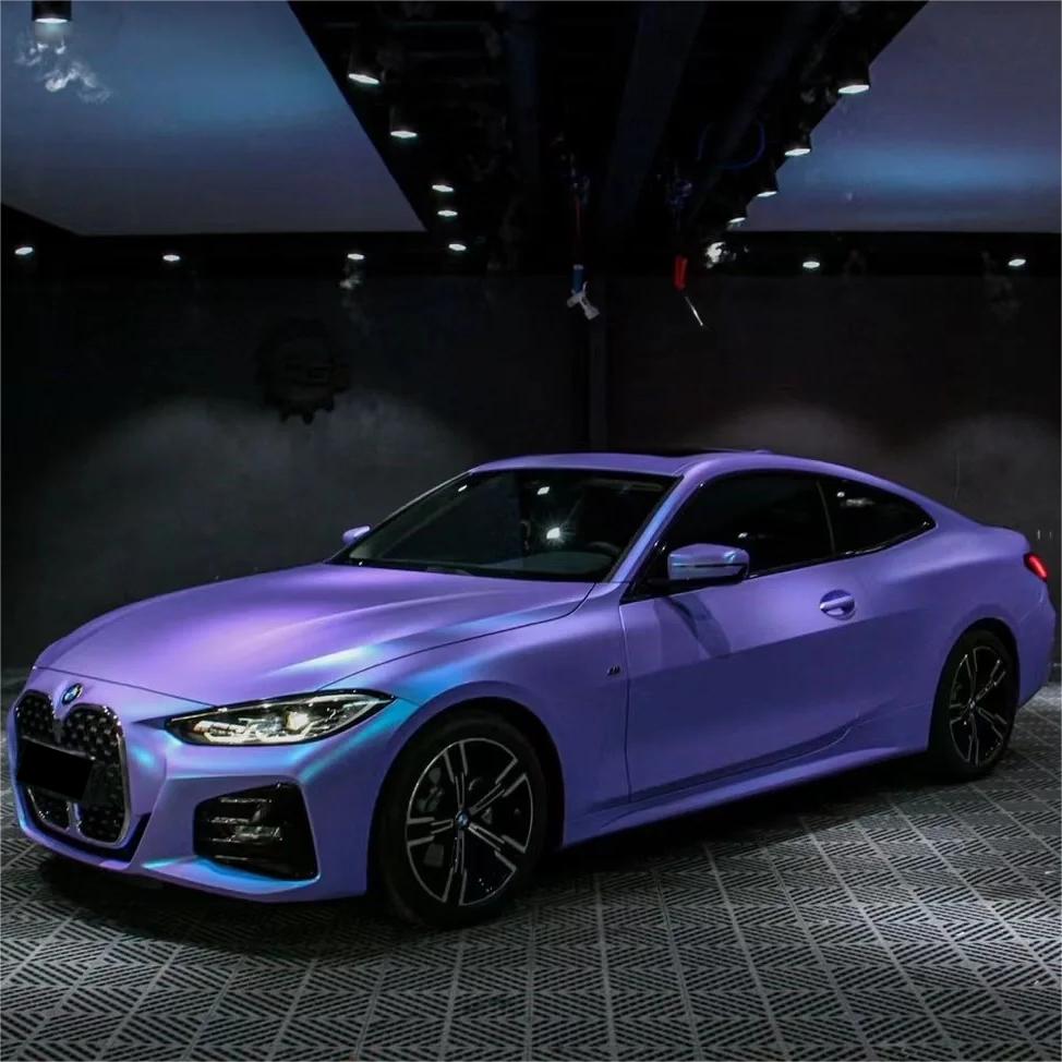 Matte Ceramics Lavender Purple Blue Car Vinyl Wrap