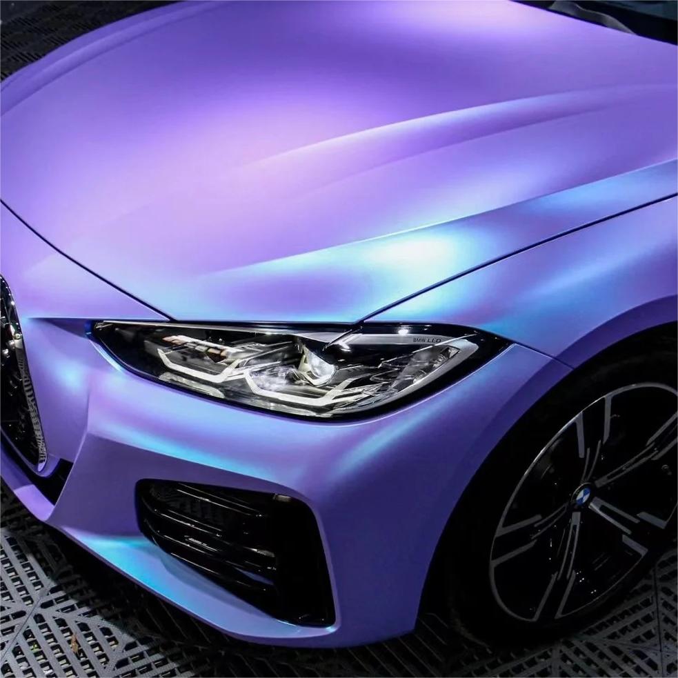 Matte Ceramics Lavender Purple Blue Car Vinyl Wrap