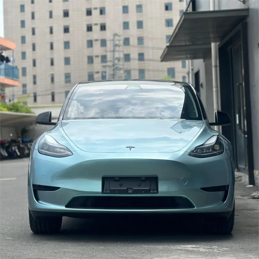 Gloss Light Steel Blue Car Wrap Metallic Light Steel Blue Vinyl Wraps