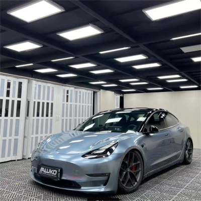 Gloss Metallic Somato Blue Car Vinyl Wrap PET  02