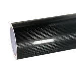 5D Gloss Carbon Fiber Black Car Vinyl Wrap