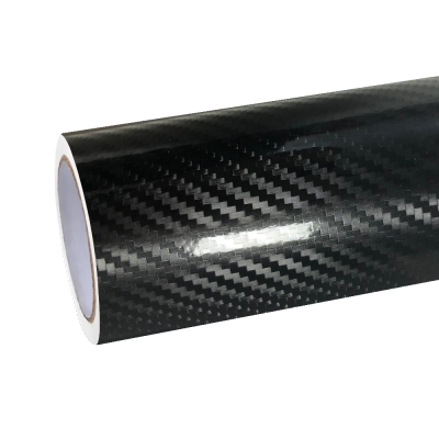 5D Gloss Carbon Fiber Black Car Vinyl Wrap 01