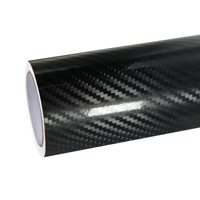 5D Gloss Carbon Fiber Black Car Vinyl Wrap 01
