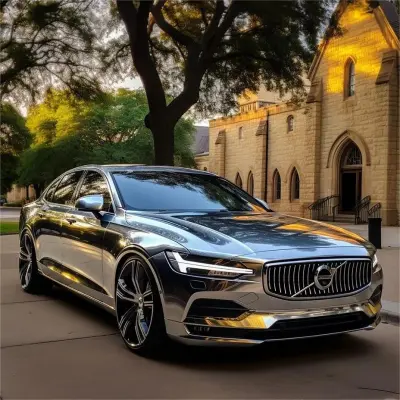 Gloss Mirror Chrome Silver Car Vinyl Wrap 02