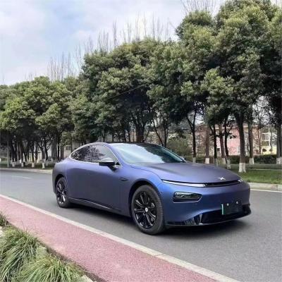 Matte Metallic Satin Dark Blue Car Vinyl Wrap 02