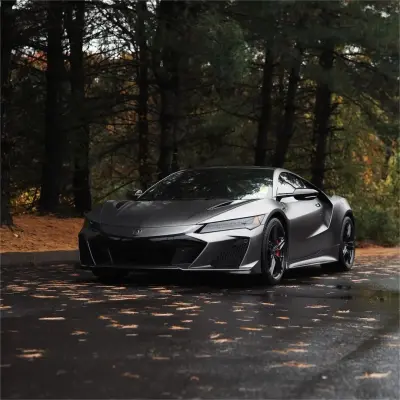 Matte Satin Dark Grey Car Vinyl Wrap 02