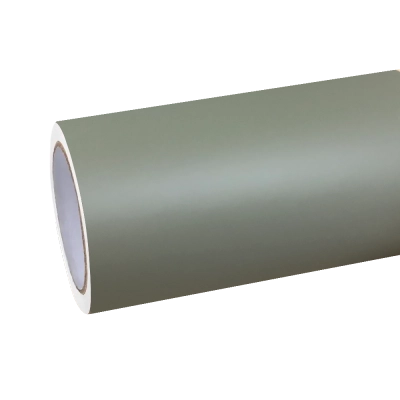 Matte Satin Khaki Dark Green Car Vinyl Wrap | Ultimate Flat Khaki Green Car Wrap PET 01