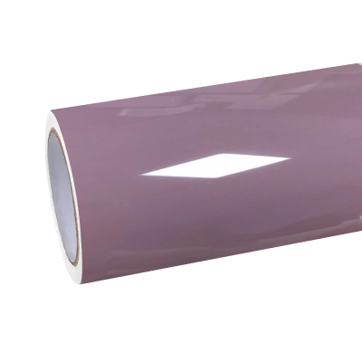 Gloss Rose Latte Pink Car Vinyl Wrap PET 01