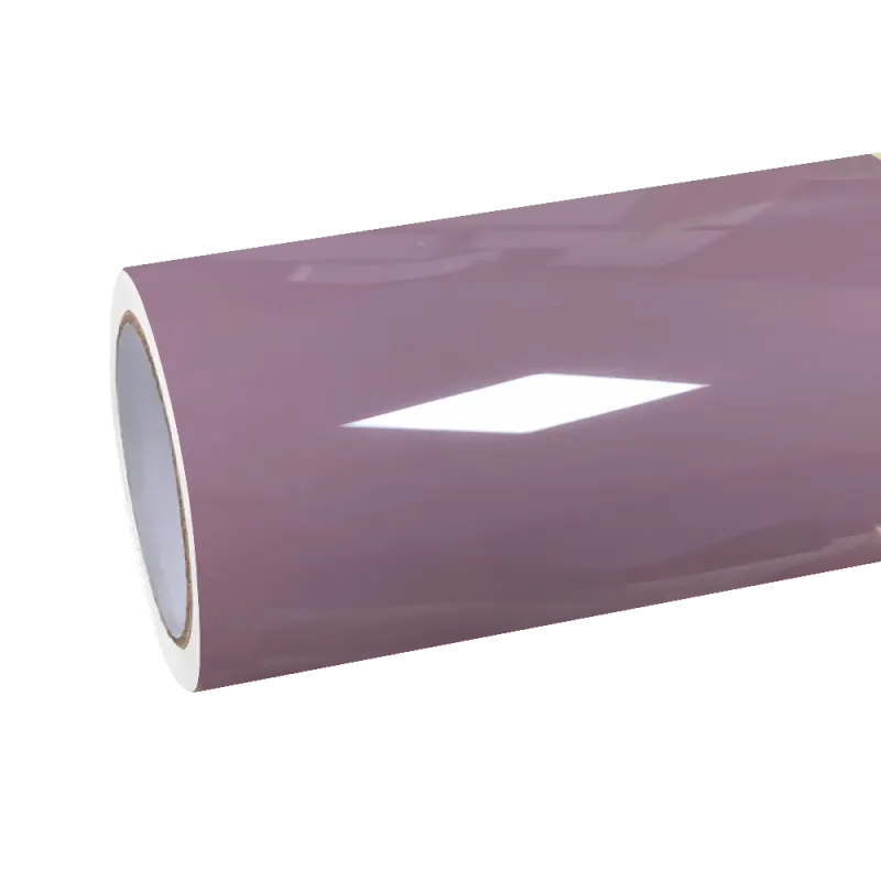 Gloss Rose Latte Pink Car Vinyl Wrap PET