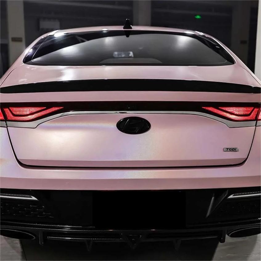 Gloss Metallic Rainbow Laser Light Pink Car Vinyl Wrap