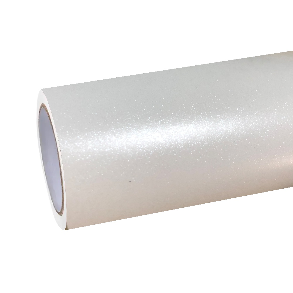 Matte Metallic Sparkle Glitter White Car Vinyl Wrap