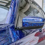 Gloss Blue Forged Carbon Fiber Car Vinyl Wrap PET 