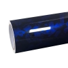 Gloss Blue Forged Carbon Fiber Car Vinyl Wrap PET 
