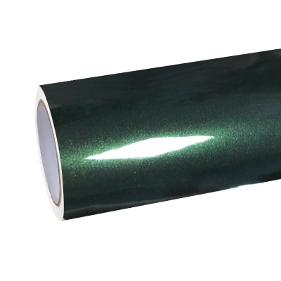 Gloss Metallic Forest Green Car Vinyl Wrap Audi 01