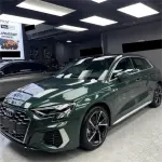 Gloss Metallic Forest Green Car Vinyl Wrap Audi