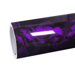 Gloss Purple Forged Carbon Fiber Car Vinyl Wrap PET 