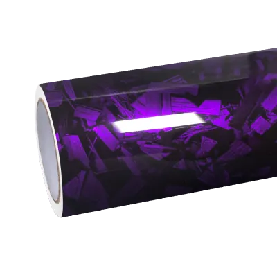Gloss Purple Forged Carbon Fiber Car Vinyl Wrap PET  01