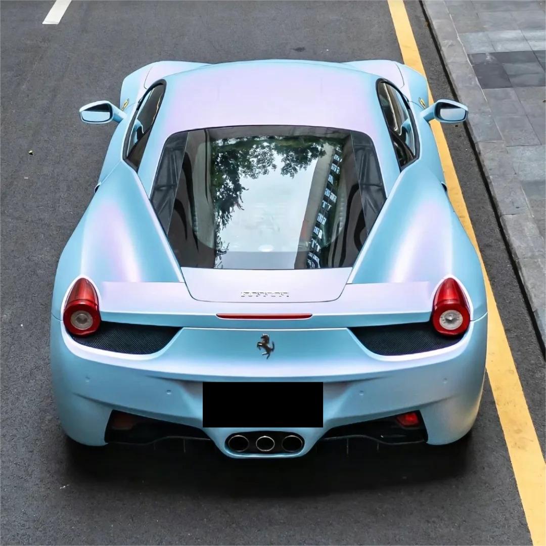 Matte Chameleon Blue Purple Car Wrap Vinyl