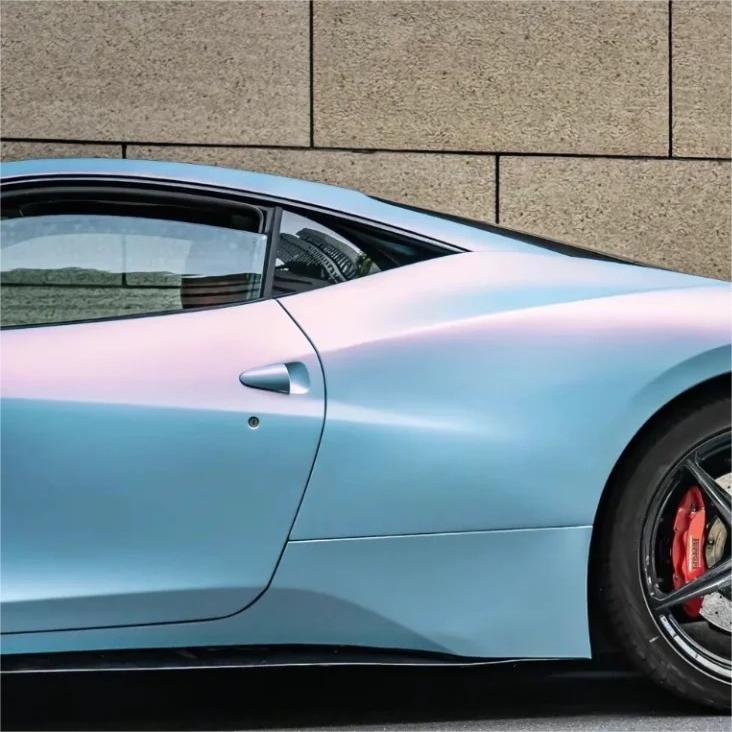 Matte Chameleon Blue Purple Car Wrap Vinyl