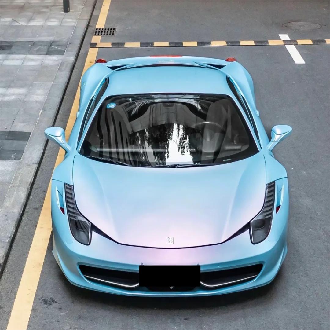 Matte Chameleon Blue Purple Car Wrap Vinyl