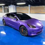 Chrome Purple Car Wrap