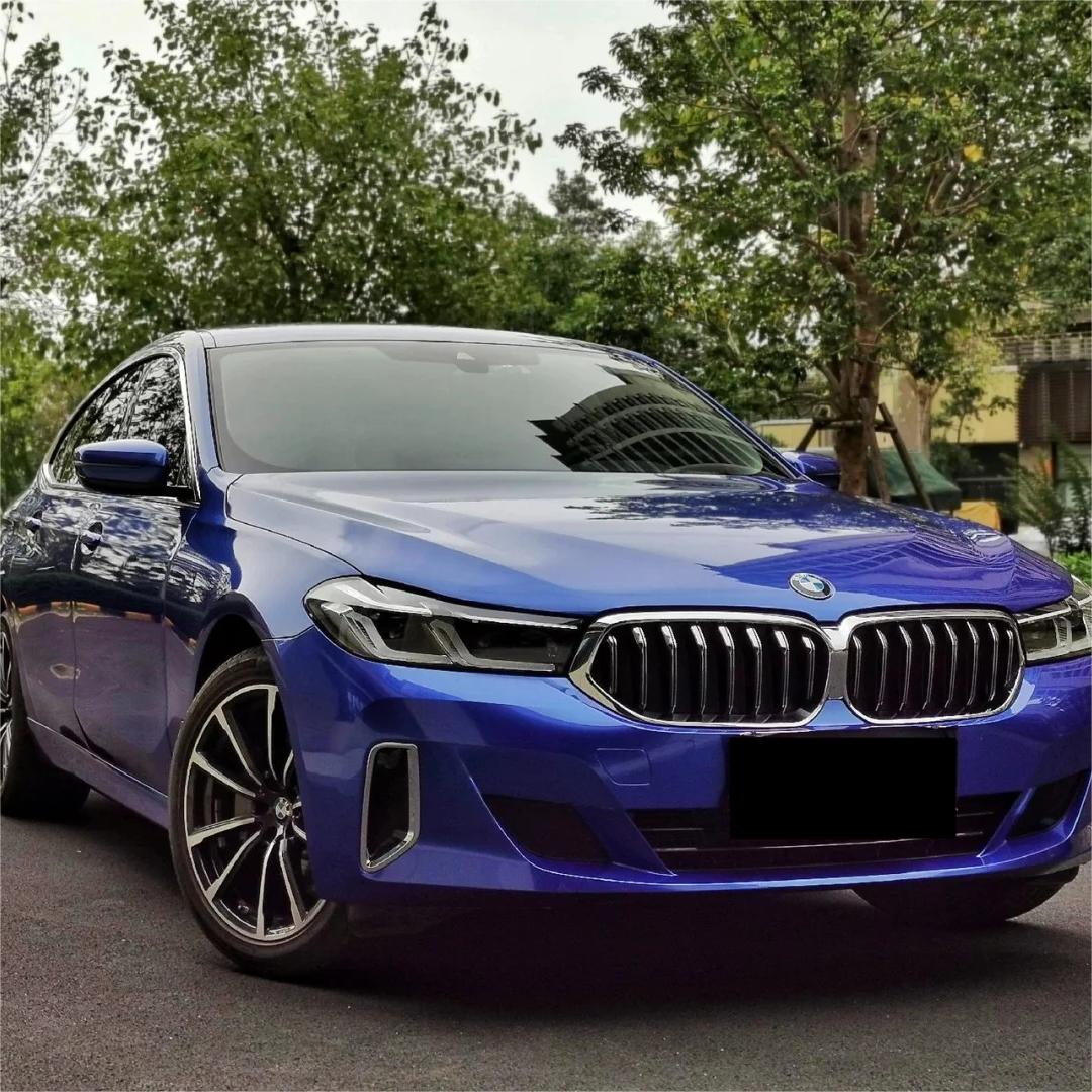 Gloss Metallic Portimand Blue Car Vinyl Wrap BMW PET