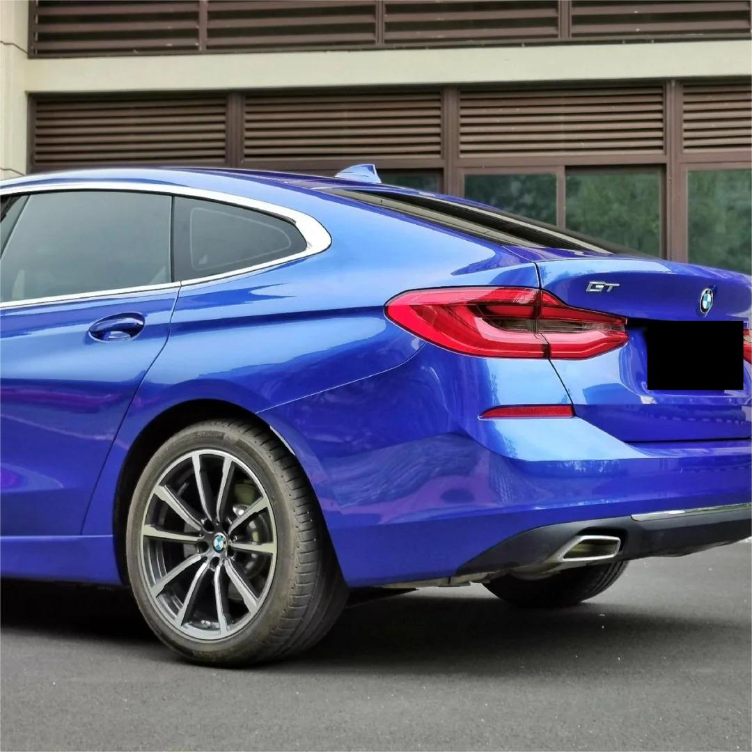 Gloss Metallic Portimand Blue Car Vinyl Wrap BMW PET