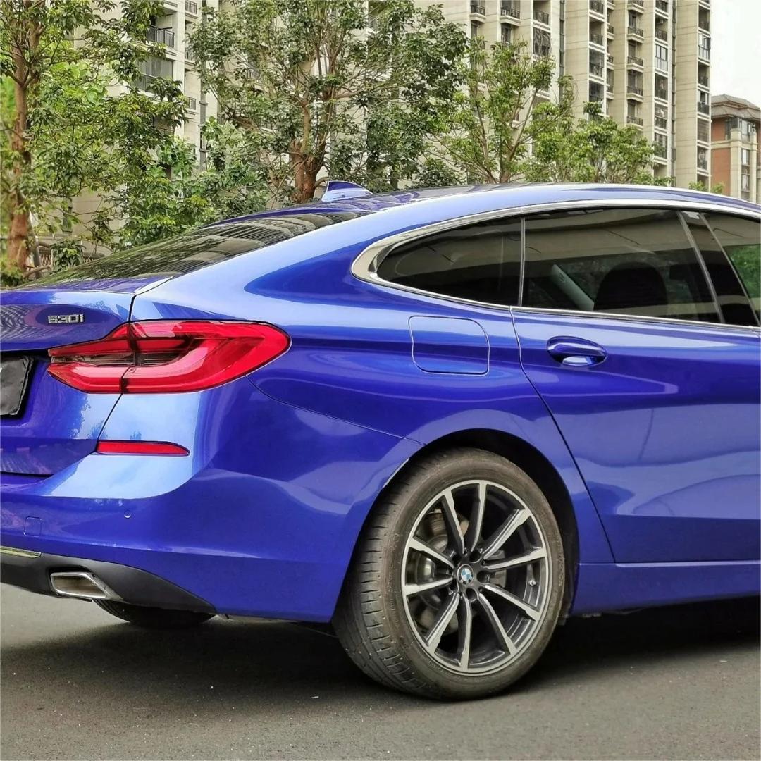Gloss Metallic Portimand Blue Car Vinyl Wrap BMW PET
