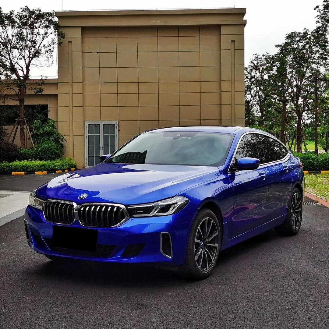 Gloss Metallic Portimand Blue Car Vinyl Wrap BMW PET