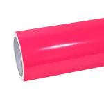 Gloss Fluorescent Pink Car Vinyl Wrap