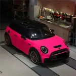 Gloss Fluorescent Pink Car Vinyl Wrap
