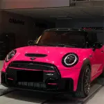 Gloss Fluorescent Pink Car Vinyl Wrap