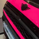 Gloss Fluorescent Pink Car Vinyl Wrap