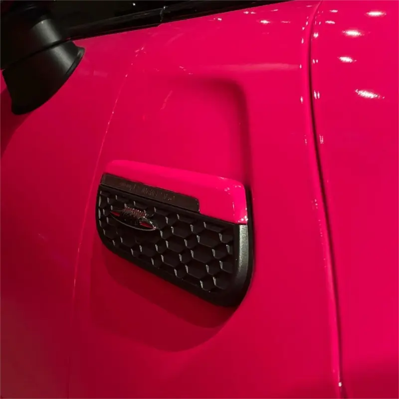 Gloss Fluorescent Pink Car Vinyl Wrap