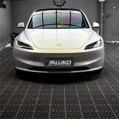 Gloss Metallic Gold Grey Car Vinyl Wrap  02