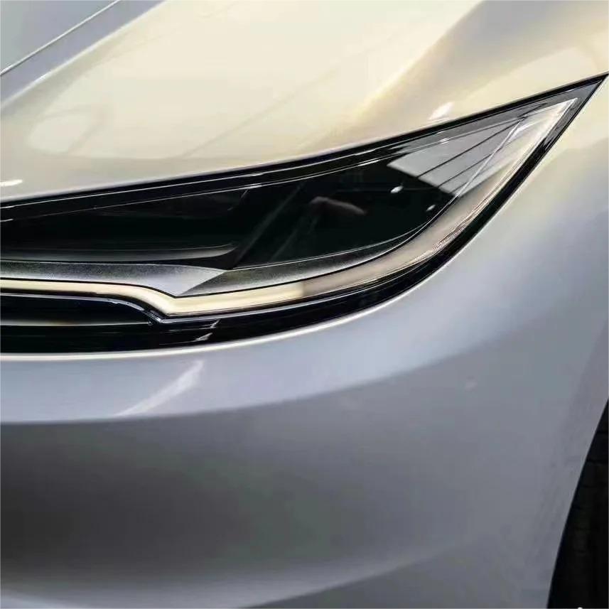 Gloss Metallic Gold Grey Car Vinyl Wrap 