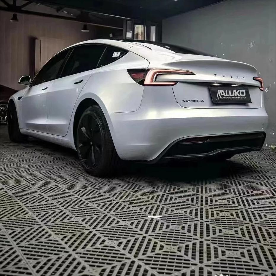 Gloss Metallic Gold Grey Car Vinyl Wrap 