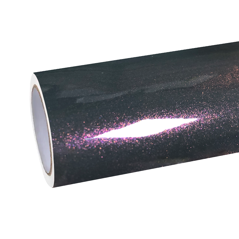 Gloss Metallic Sparkle Glitter Purple Car Vinyl Wrap