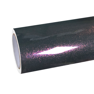 Gloss Metallic Sparkle Glitter Purple Car Vinyl Wrap 01