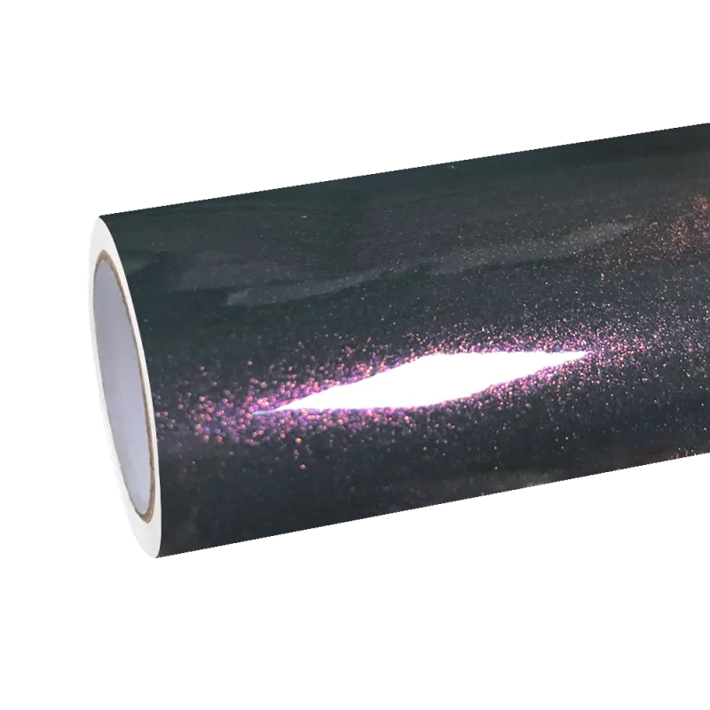 Gloss Metallic Sparkle Glitter Purple Car Vinyl Wrap