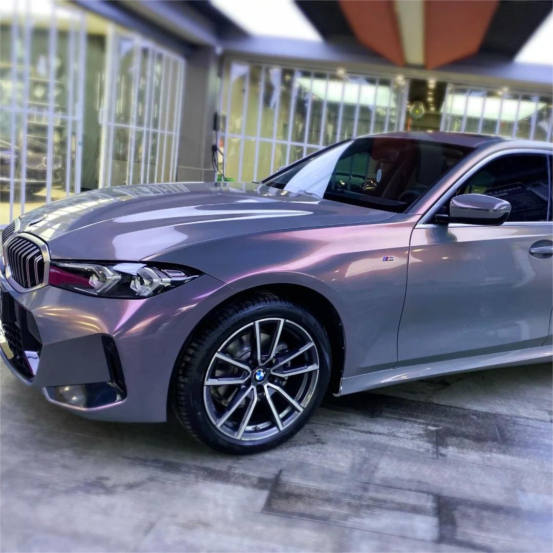 Gloss Metallic Sparkle Glitter Purple Car Vinyl Wrap