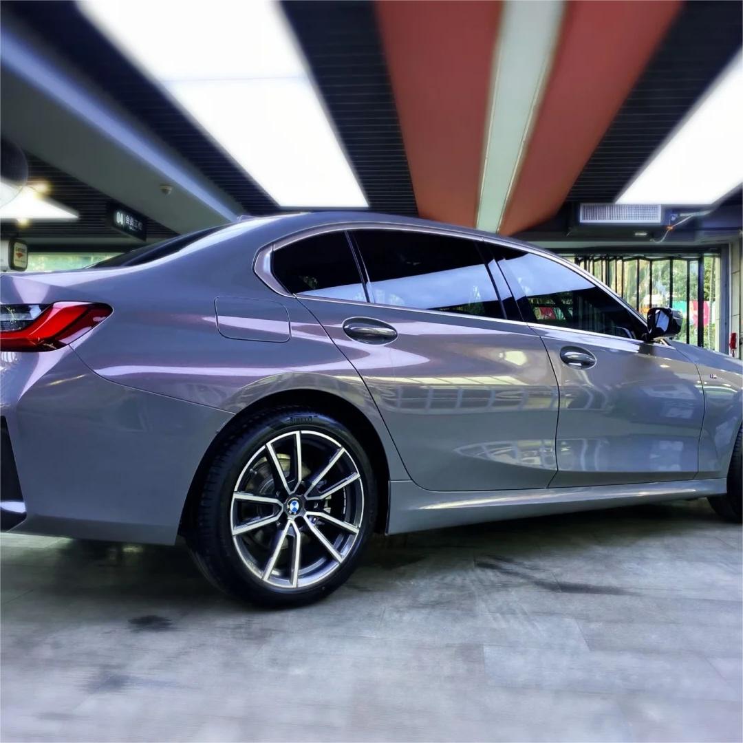 Gloss Metallic Sparkle Glitter Purple Car Vinyl Wrap