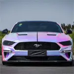Gloss White Holographic Chrome Laser Car Vinyl Wrap