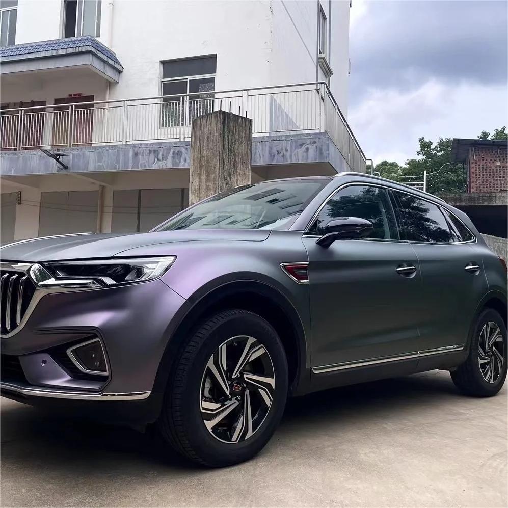 Matte Metallic Chameleon Capri Purple Grey Car Vinyl Wrap