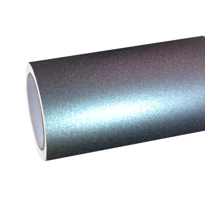 Matte Metallic Chameleon Capri Purple Grey Car Vinyl Wrap 01