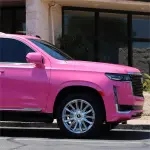 Gloss Metallic Sparkle Glitter Pink Car Vinyl Wrap