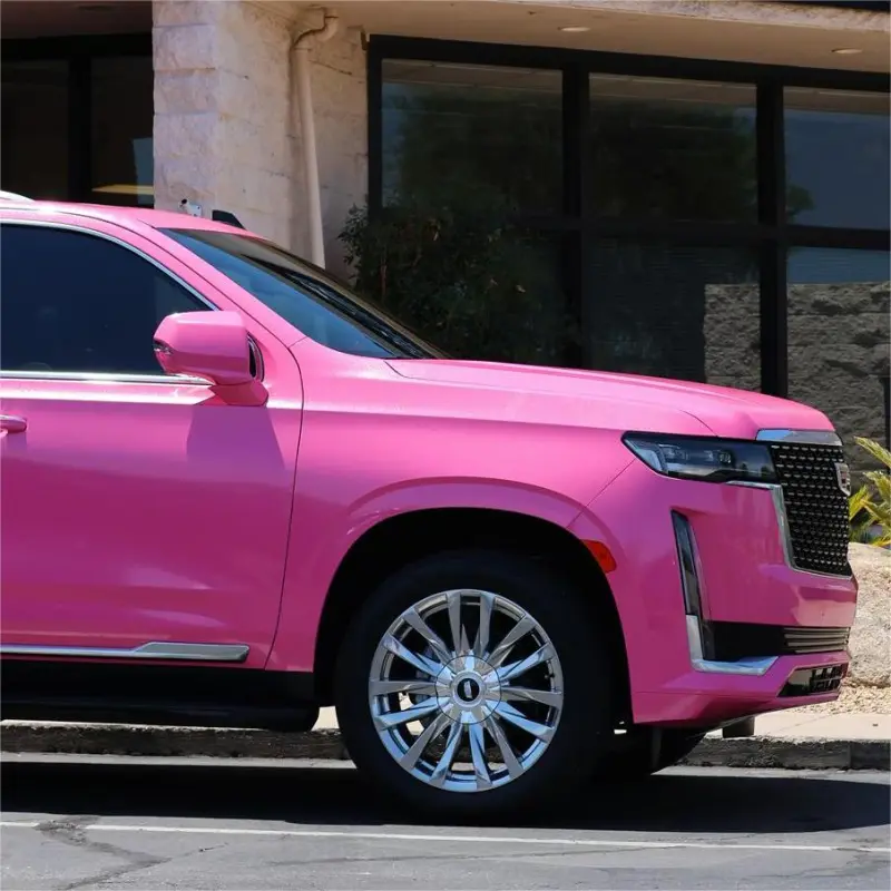 Gloss Metallic Sparkle Glitter Pink Car Vinyl Wrap