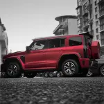 Matte Chrome Romance Red Car Vinyl Wrap