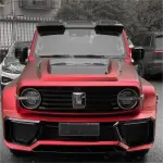 Matte Chrome Romance Red Car Vinyl Wrap